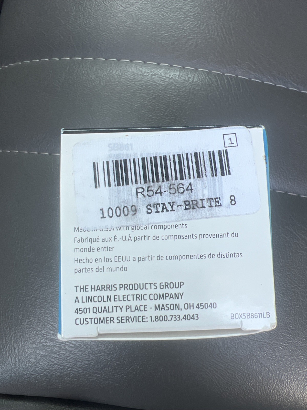 Harris SB861 Stay Brite 8 Silver Bearing Solder .118”x 1 lb. Spool