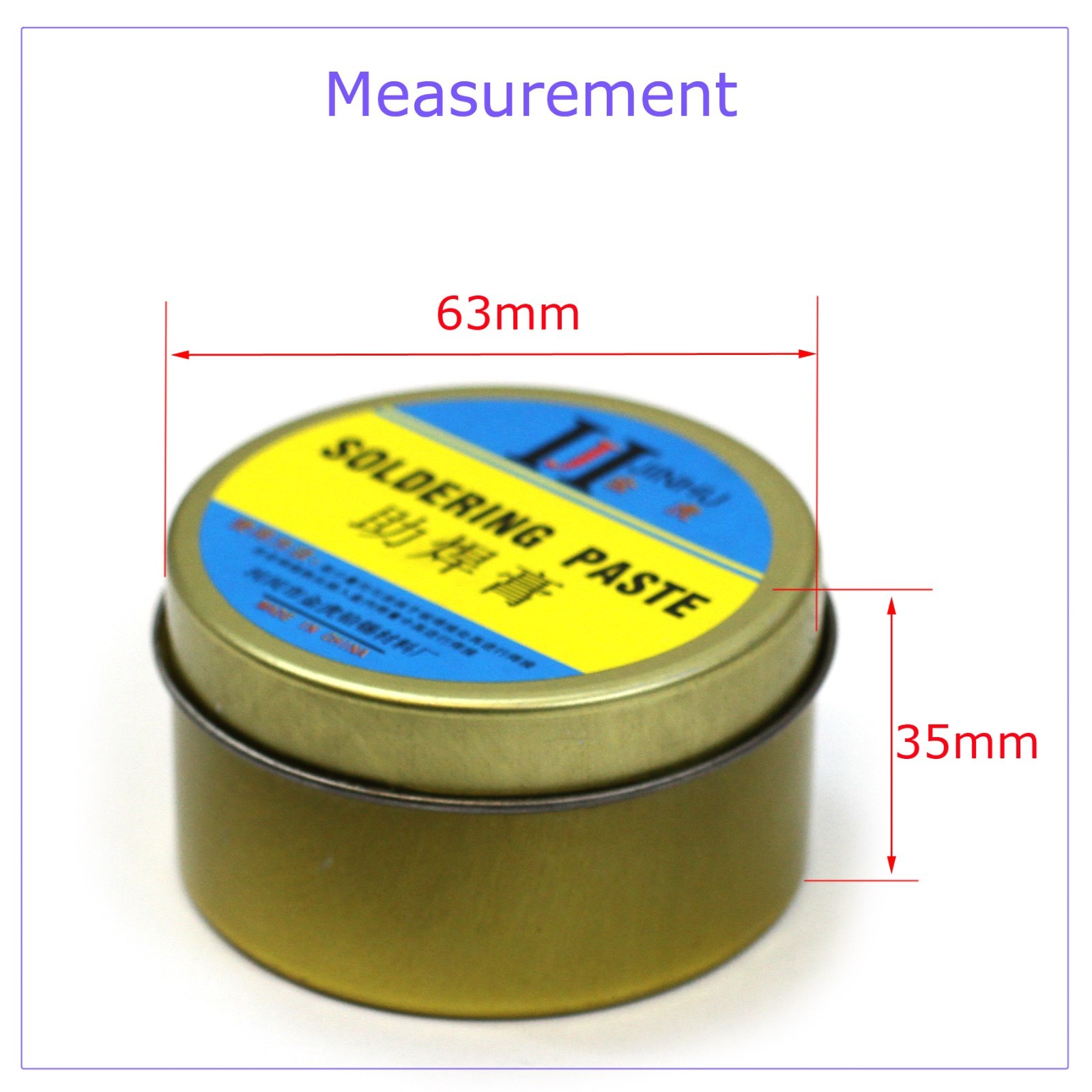Quality Metal Cased Rosin Soldering Flux Paste Solder Welding Grease 120G