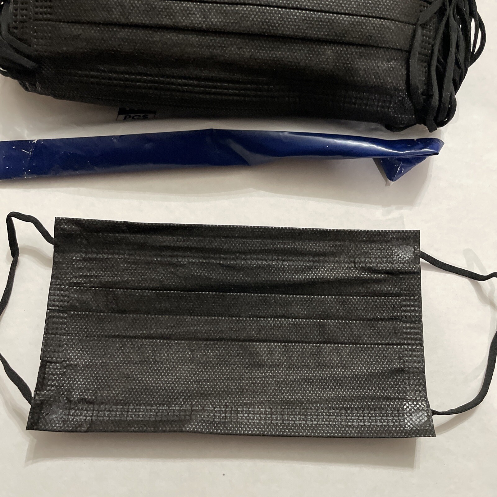 100 PCS Disposable Face Mask Non Medical Surgical 3 Ply Ear loop Black Masks USA