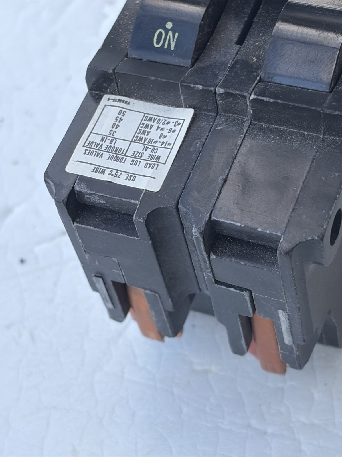 FPE Federal Pacific NA225 25 Amp 2 Pole NA225 2PNA25 Stab Lok Breaker Thick NA