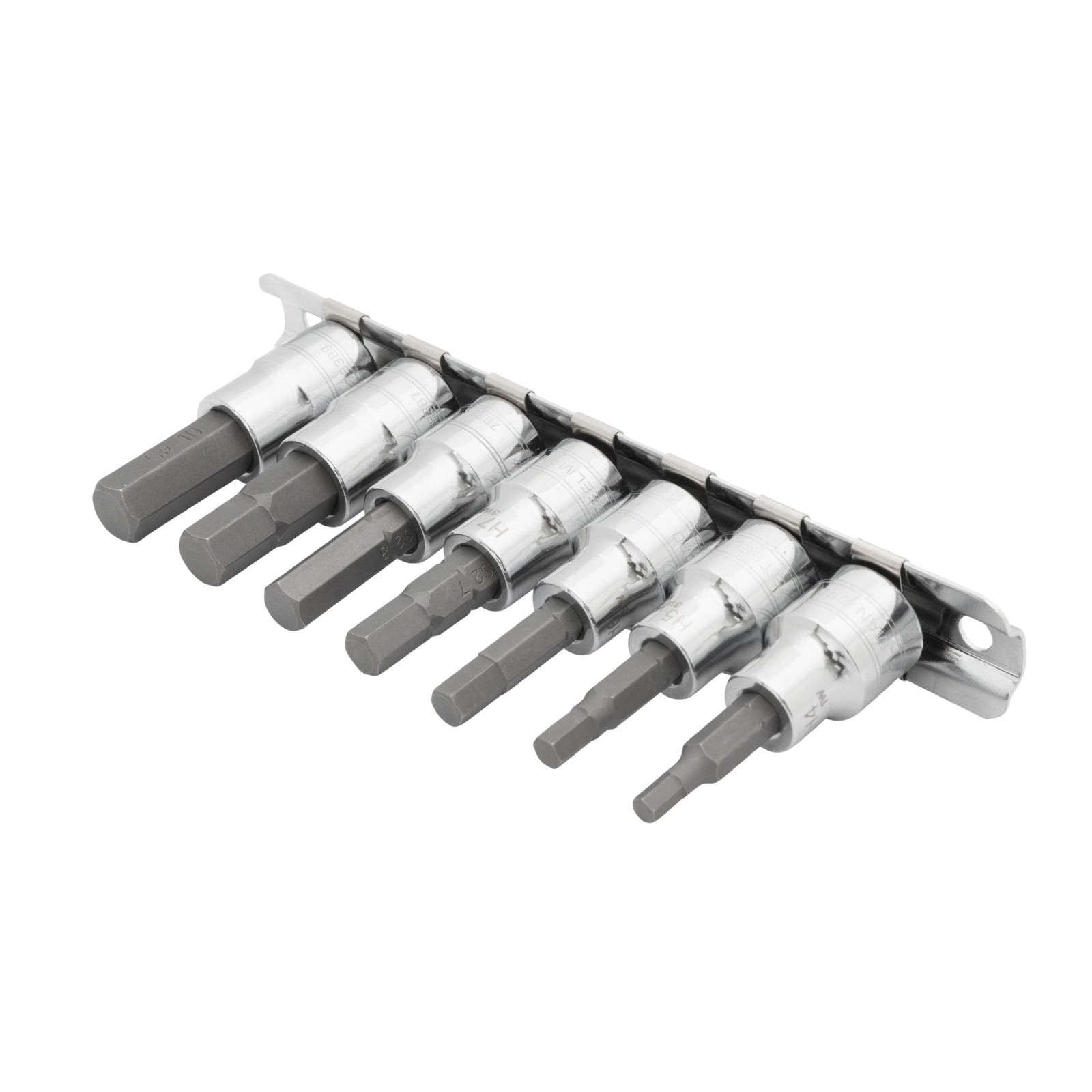 STEELMAN PRO 7-Piece 3/8-Inch Drive Metric Hex Bit Socket Set, 78381