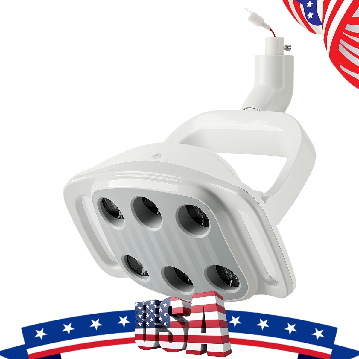 Dental 6 LEDs LED White Light Operating Lamp 30000lux Induction For Unit Chair