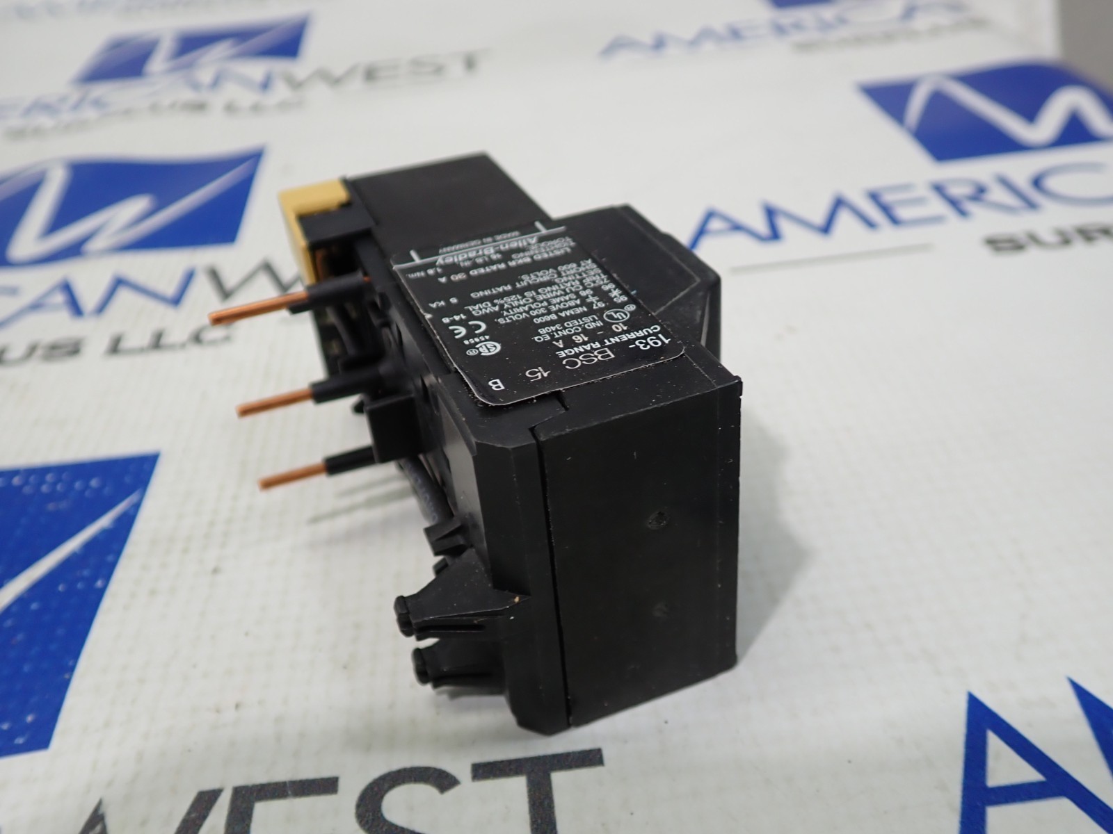 New Allen Bradley 193-BSC15 Bimetallic Overload Relay 10-16 Amp Ser B