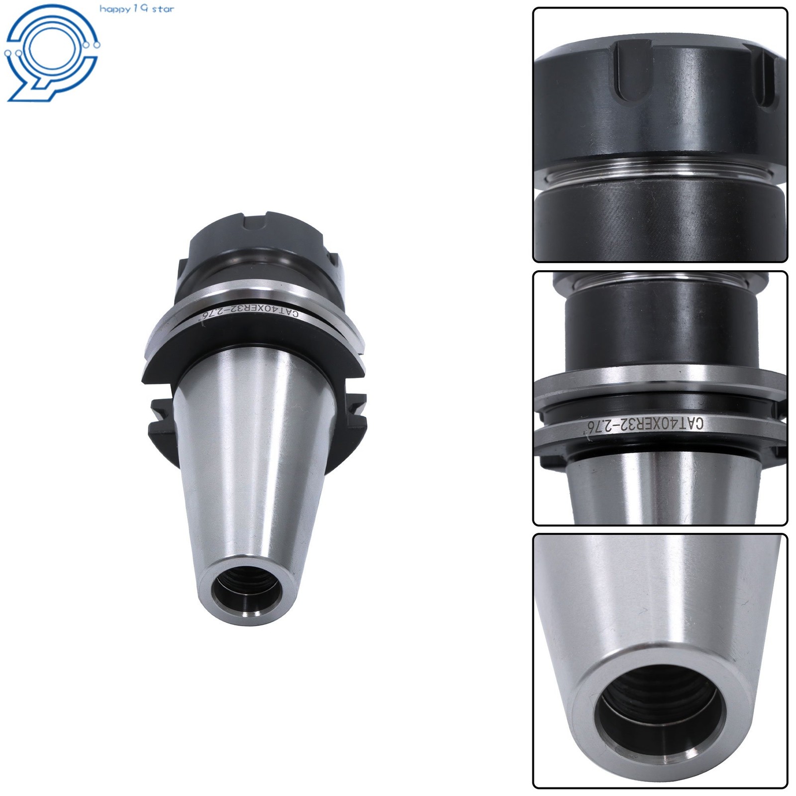 10pcs CAT40 ER32 70mm Collet Chuck 2.76″ CNC Mill Tool Holder Set