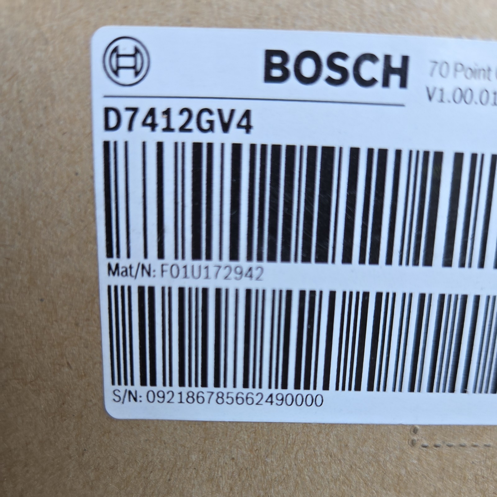 Bosch D7412GV4 70 Point Alarm Control Communicator (Sealed)