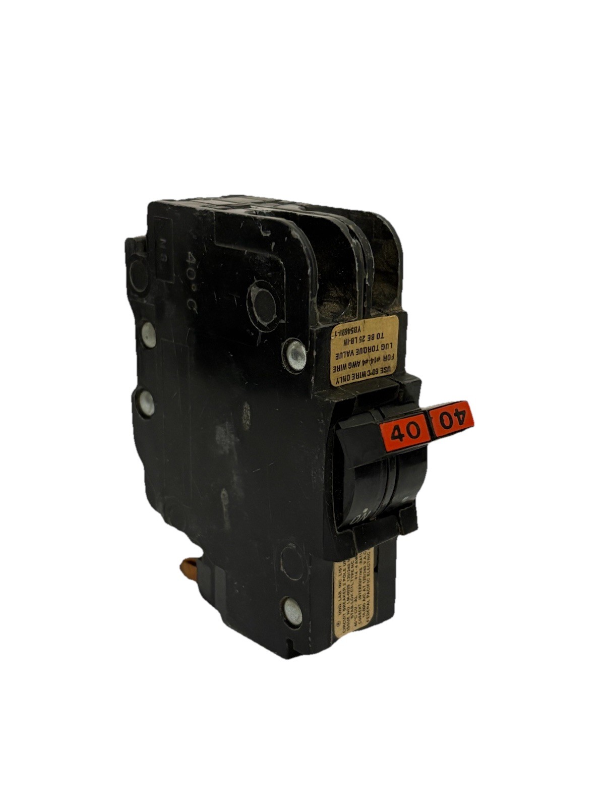 Federal Pacific FPE NC240 2 Pole 40 Amp Stab Lok Thin Circuit Breaker