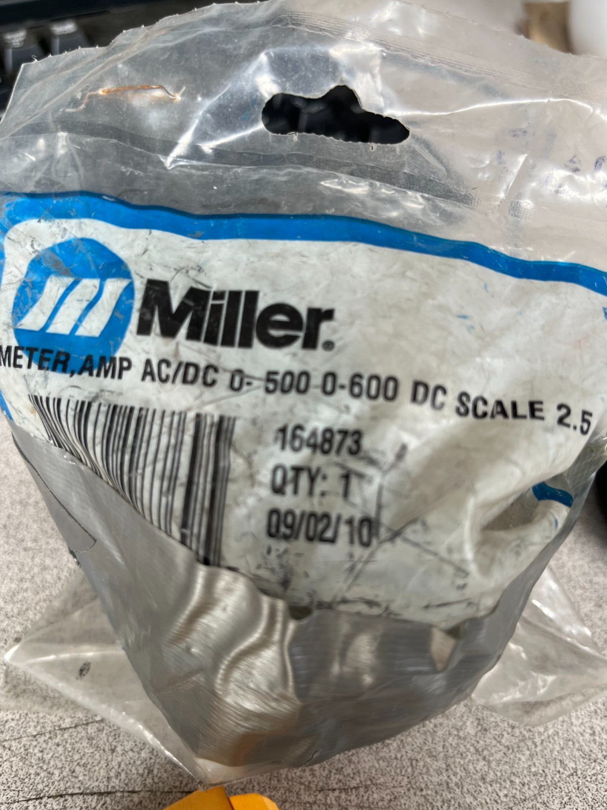 Miller 164873 Meter Amp Ac/Dc 0- 500 0-600 Dc Scale 2.5 In