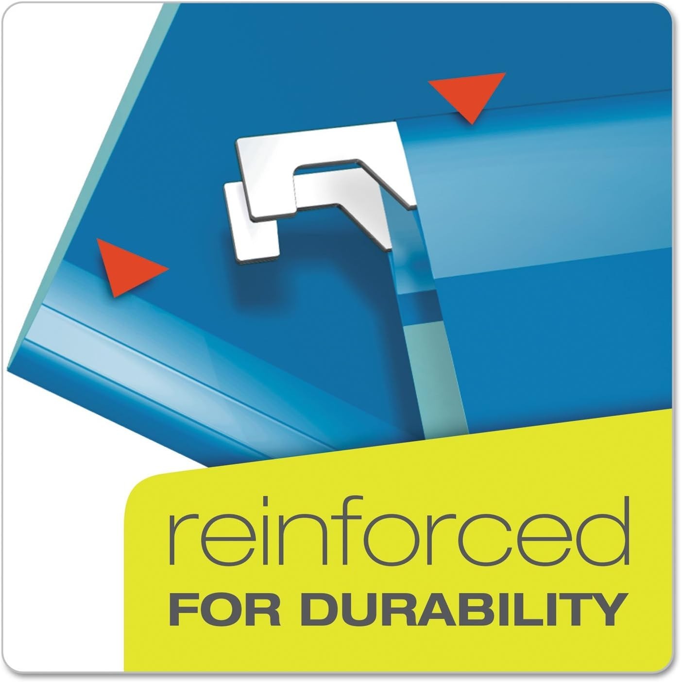 Pendaflex Extra Capacity Hanging File Folders, Letter Size, Reinforced, 2 Inch E