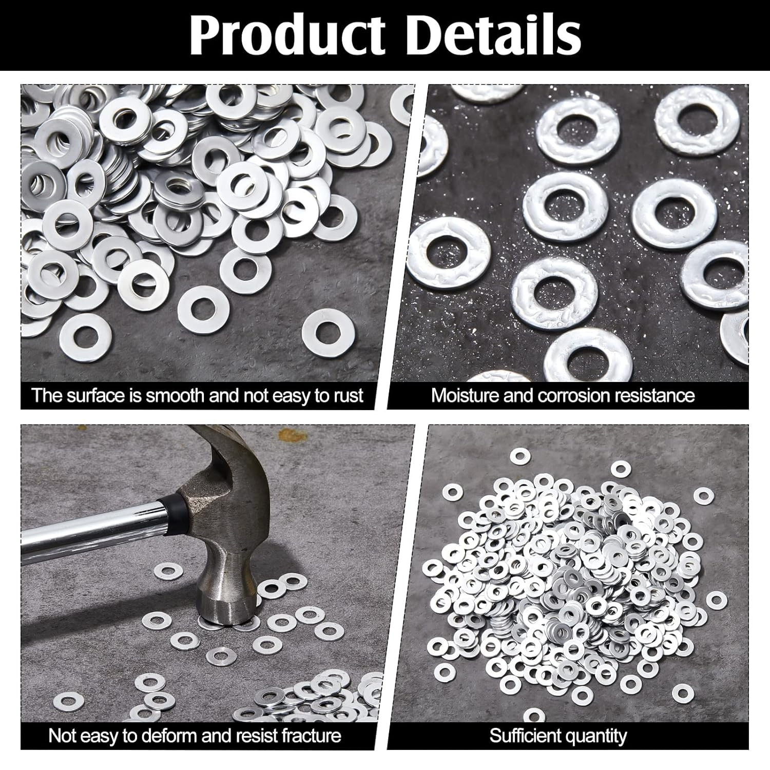 600 Pieces Aluminum Backup Pop Rivet Washers for 3/16 Inch Diameter Rivets Al
