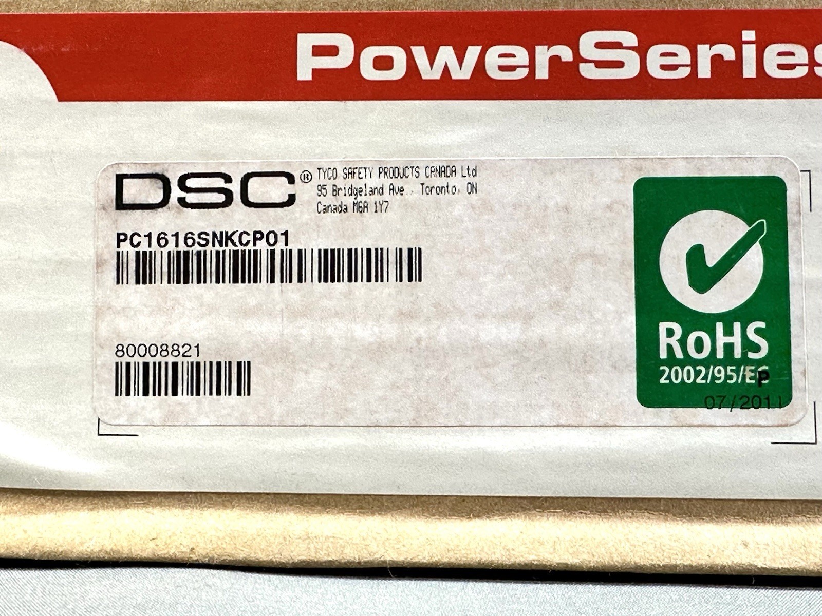 DSC PC1616 V4.24 CP-01 Alarm Control Board 6-16 Zones New Sealed Board w/Case