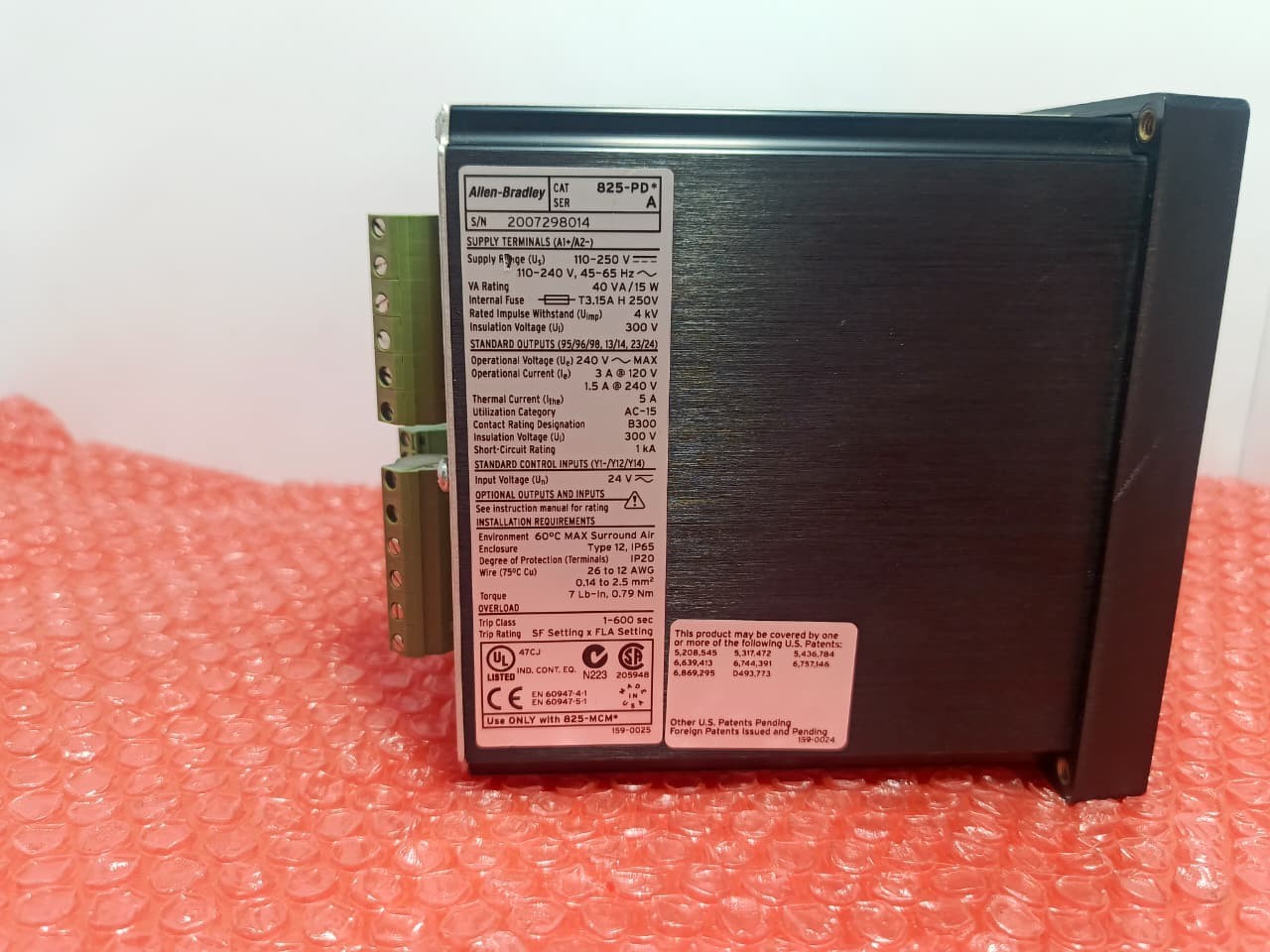 Allen-Bradley 825-P Control Unit 825-PD* Modular Protection System