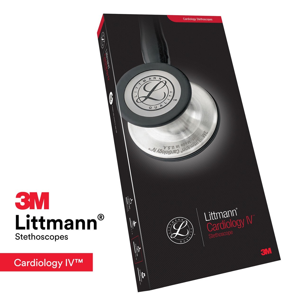 3M™ Littmann® Cardiology IV Stethoscope Burgundy Tube – Champagne 6176 27in NEW