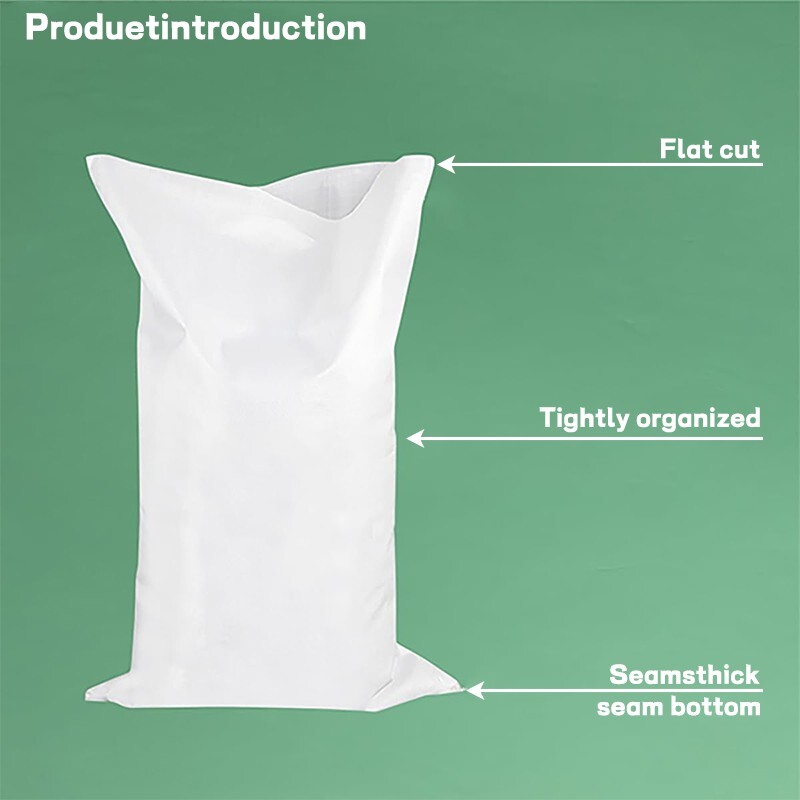 Heavy duty waterproof outdoor woven polypropylene bag,26 x 14″ /60 x 40″ (white)
