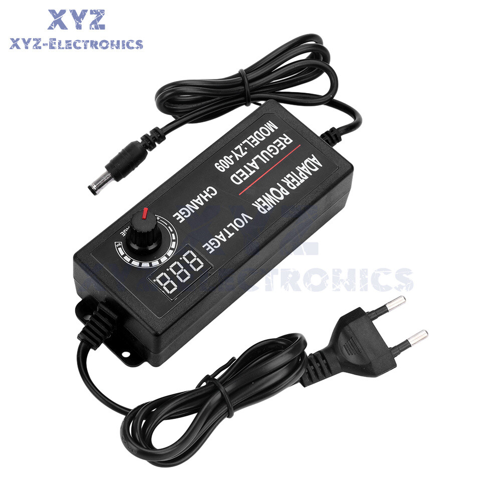 AC100-240V to DC3-24V 3A 5A Adjustable Voltage Power Adapter Switch Power Supply