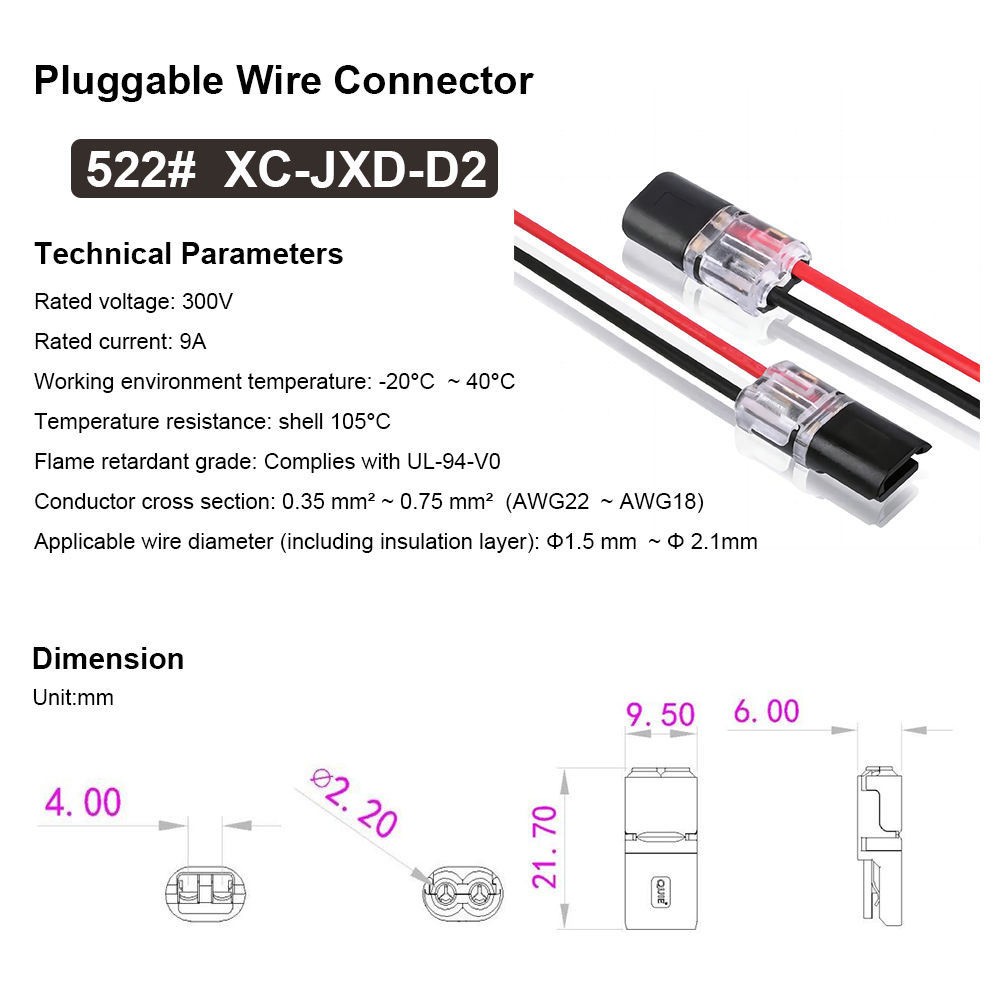 80 PCS Plug-In Quick Wire Connectors, Reusable Clamp Terminal Blocks for Cables