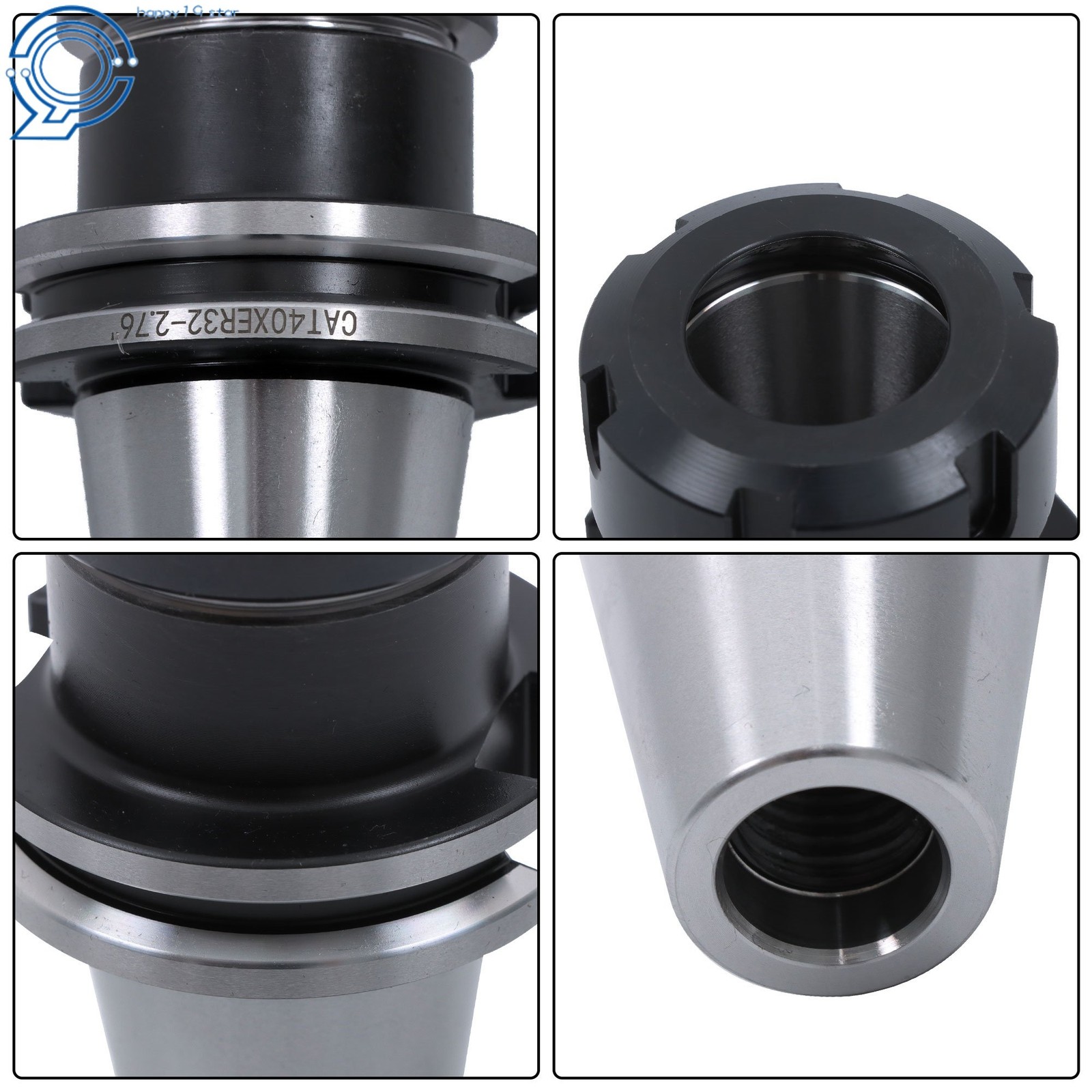 10pcs CAT40 ER32 70mm Collet Chuck 2.76″ CNC Mill Tool Holder Set