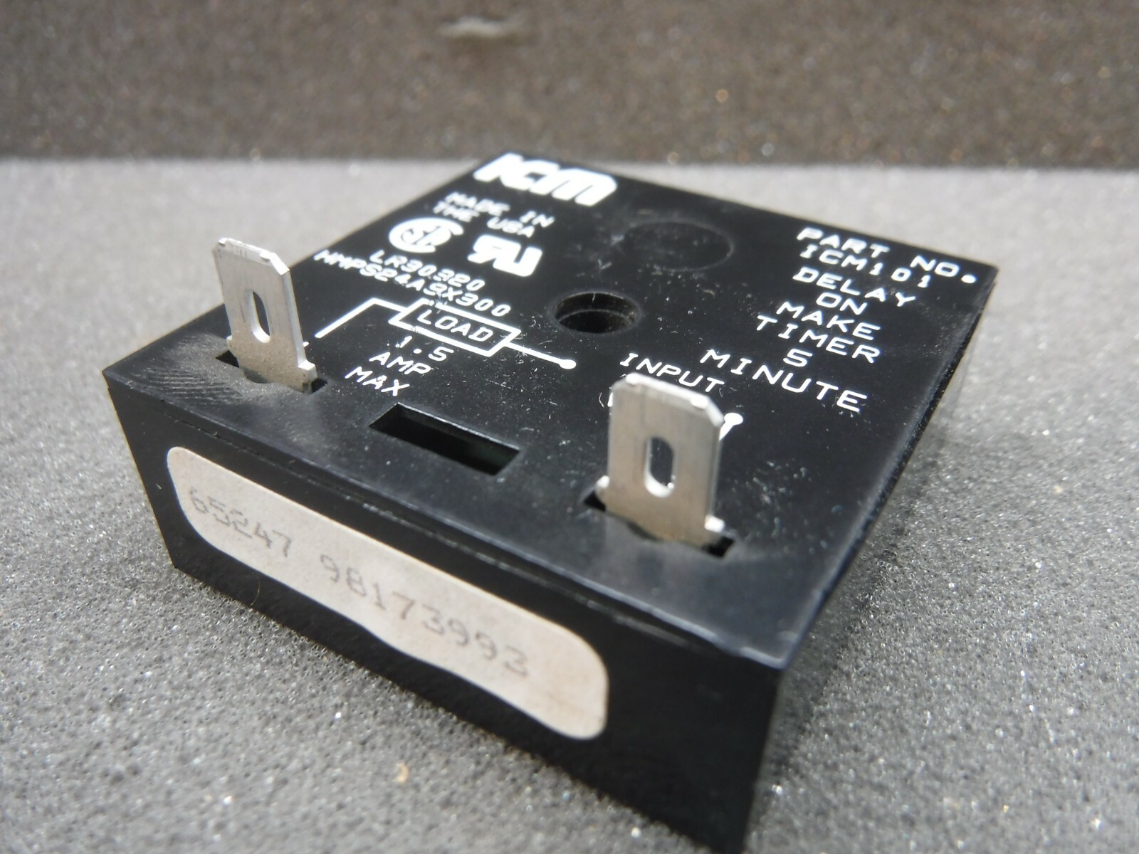 ICM, HMPS24A9X300, LR30320, Delay Timer 5 Minutes, Relay (Used) ** Lot of 2 **
