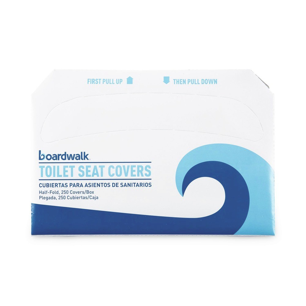Boardwalk K5000B 14.17 in. x 16.73 in. Toilet Seat Covers – WT (5000/CT) New