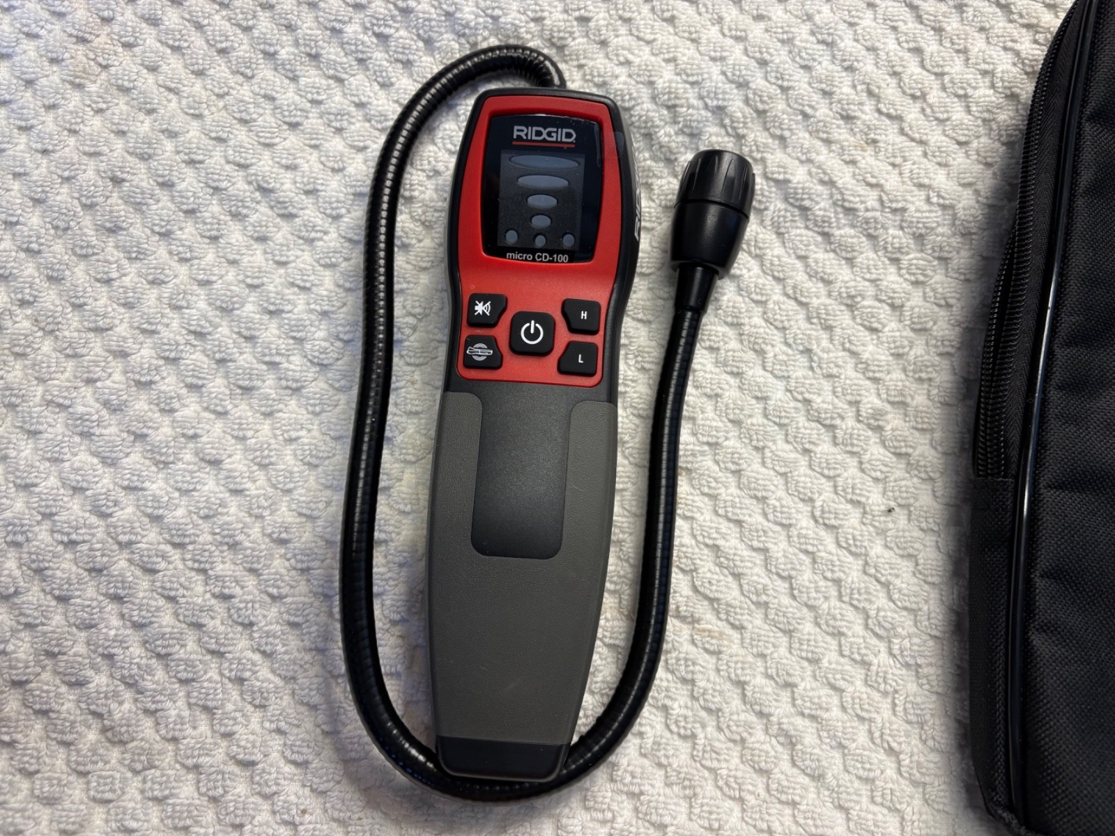 Ridgid Micro CD-100 Combustible Gas Detector With Nylon Soft Case & Batteries