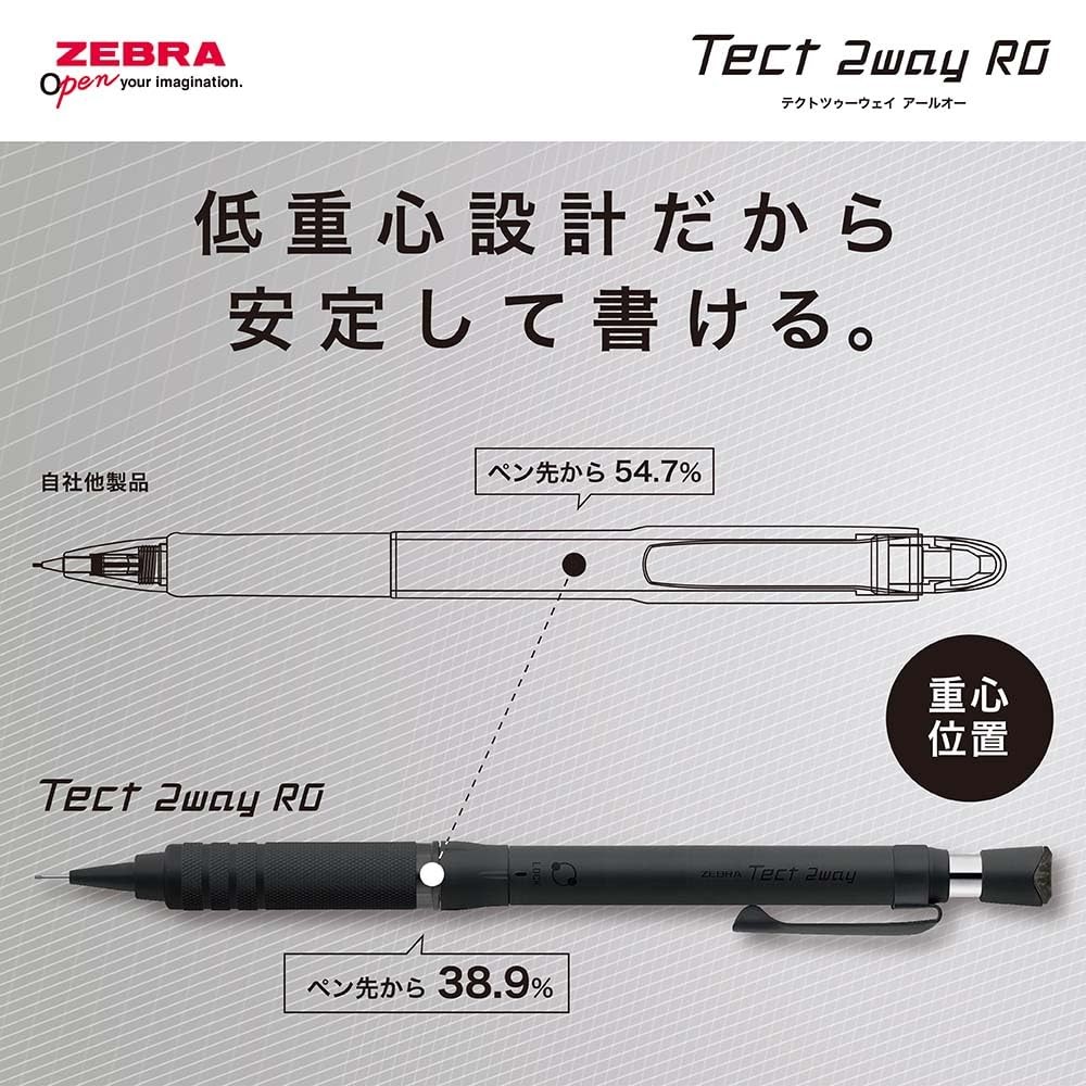 Zebra Pen Zebra P-Ma141-Ms Tech 2-Way Ro Mechanical Pencil 0.02 Inches 0.5 Mm