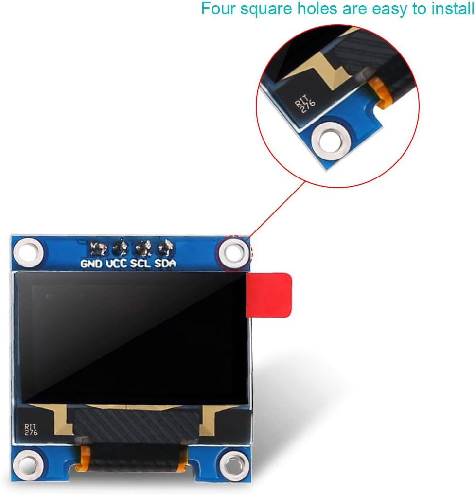 1Pack 0.96 Inch OLED Display Module SSD1306 128X64 Pixel I2C IIC Self-Luminous S