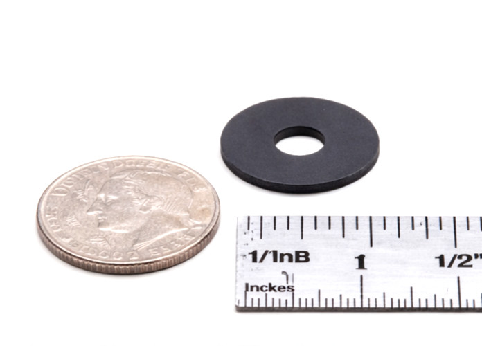 3/8″ ID x 1″ x 1/8″ Thick Black Rubber Flat Washers Various Package Sizes