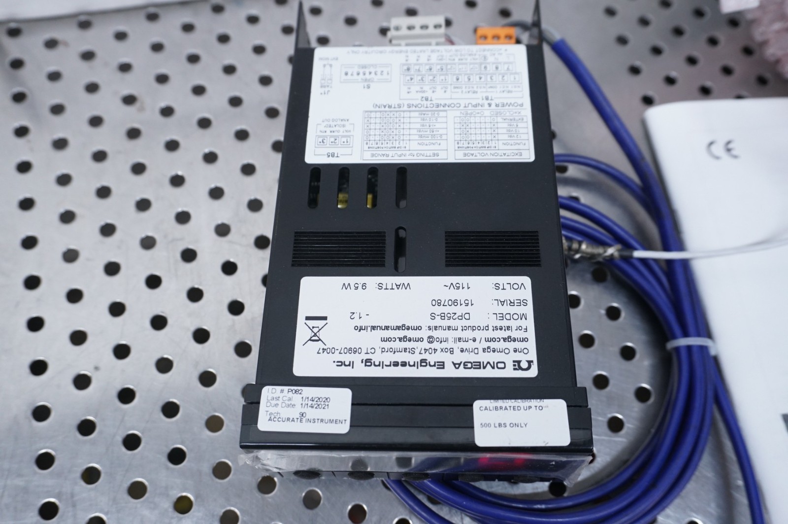 OMEGA Engineering DP25B-S Load Cell & Strain Gauge Meter w/ 1K load cell