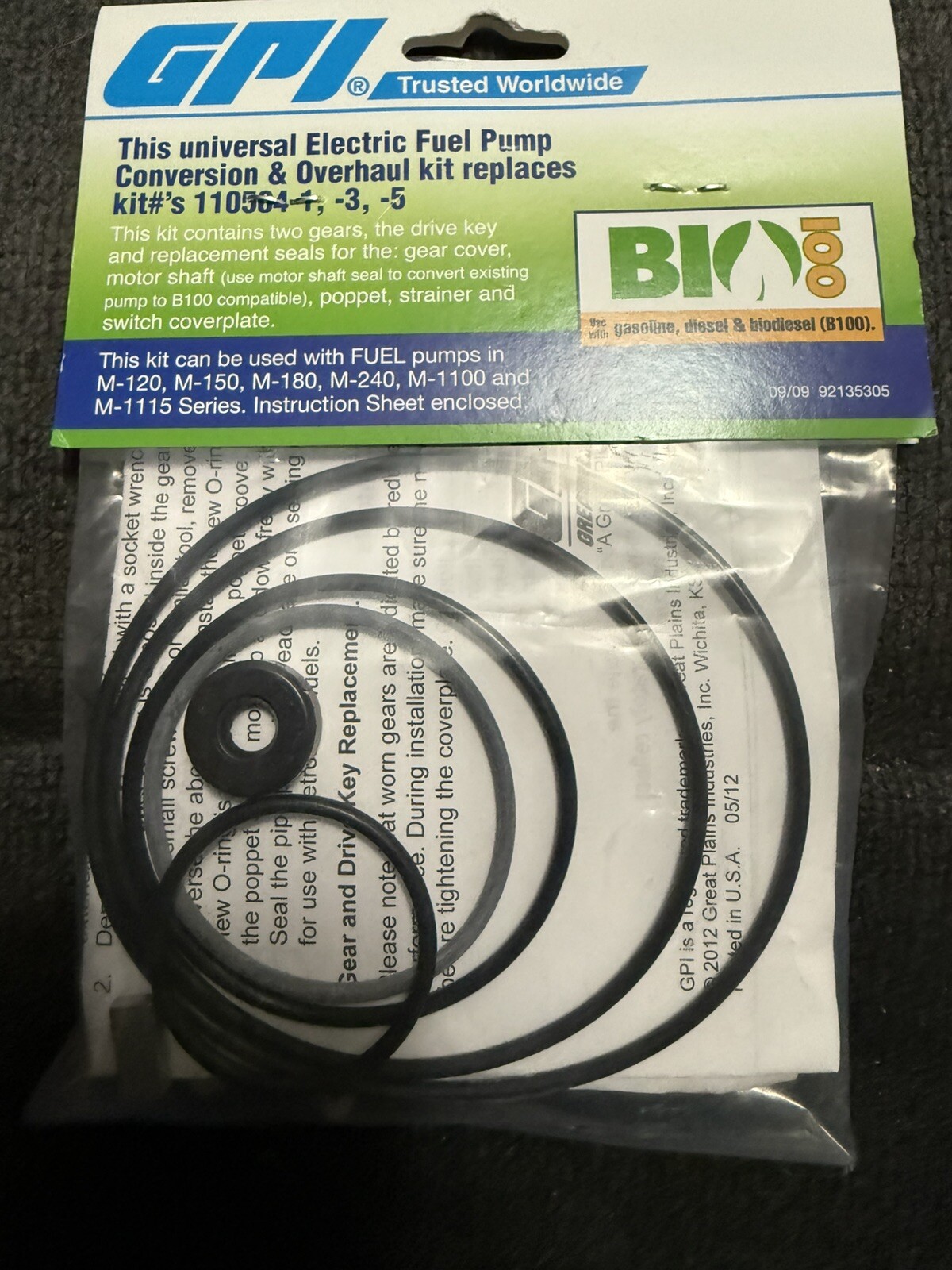 GPI Electric Fuel Pump CONVERSION & OVERHAUL KIT 110504-1 FREE SHIPPING