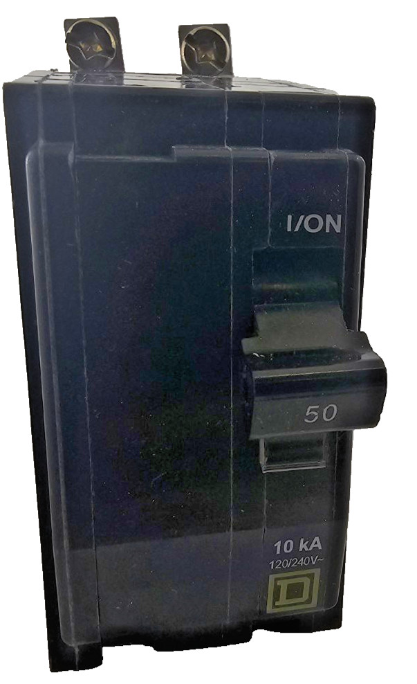 Square D QOB250 Mini Circuit Breaker 2-Pole 50A 120/240VAC 48VDC 50/60Hz 10kA
