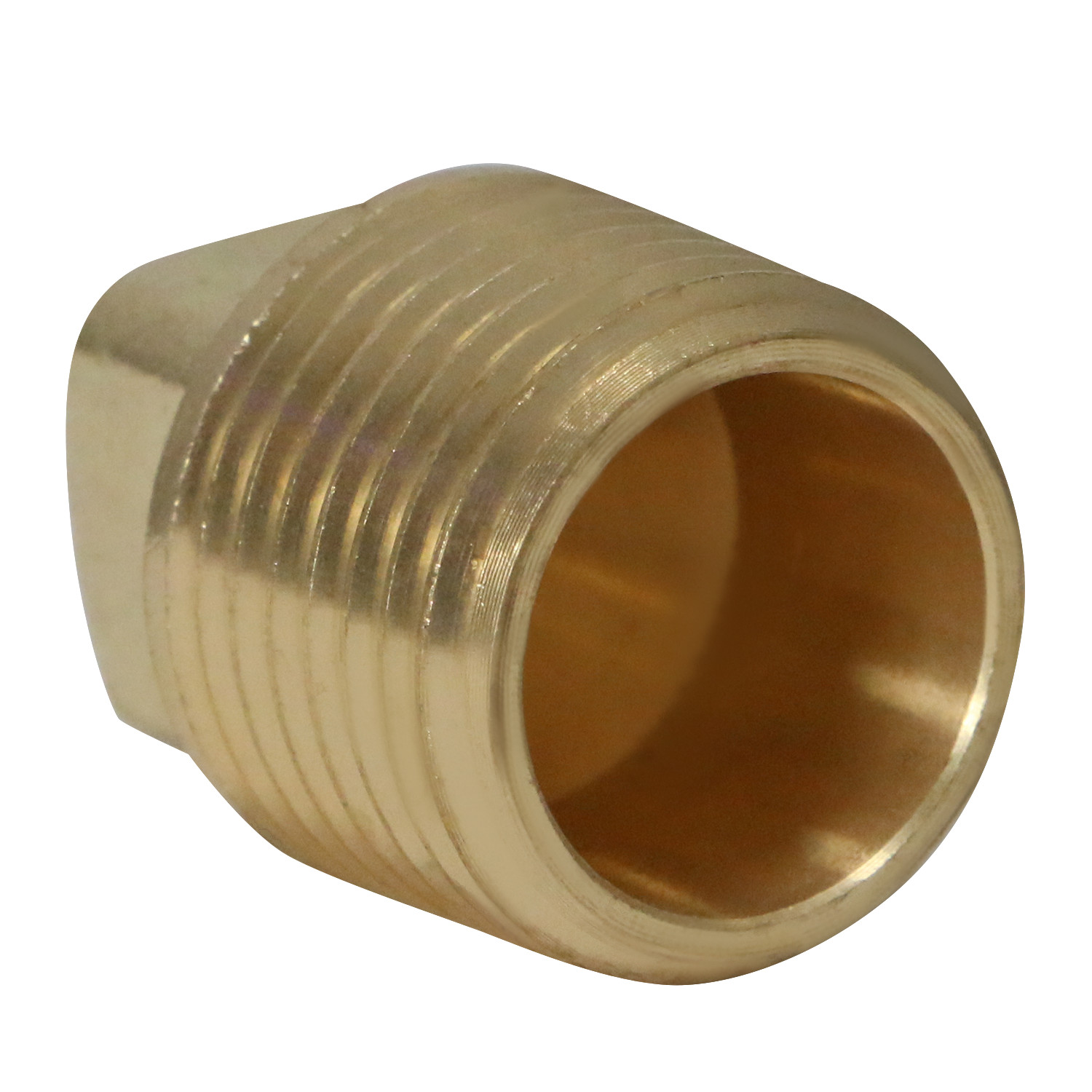 25) 1/2″ MALE NPT PIPE PLUG, SQUARE HEAD, LEAD FREE BRASS, FUEL OIL GAS WATER