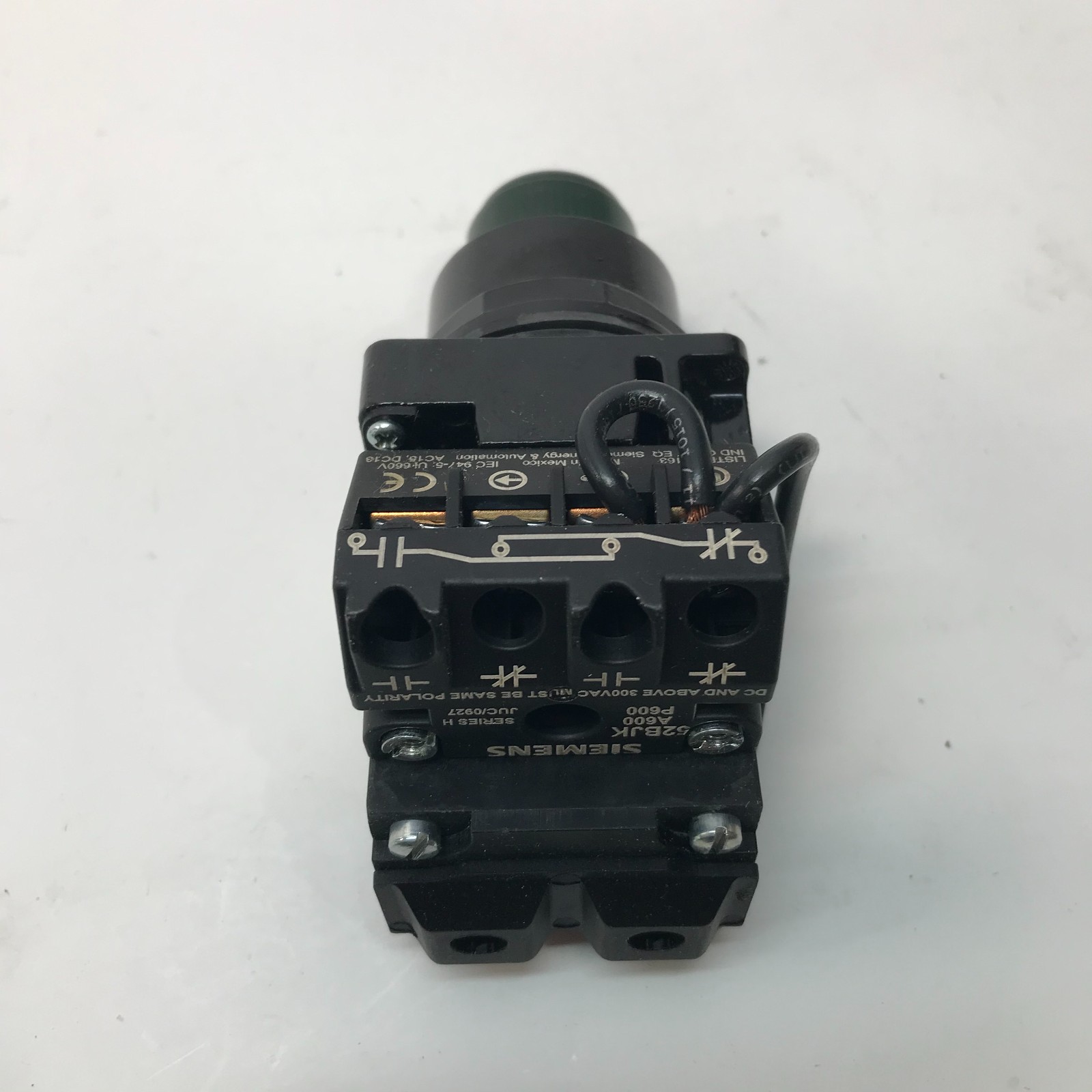 Siemens 52BT6G3AB Push to Test Pilot Light Transformer Type, 120 Volts – New