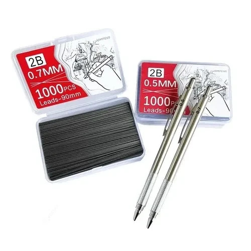 1000/250PCS Mechanical Pencil Lead Refills HB 0.5/0.7/0.9/1.3/2.0mm Office Schoo