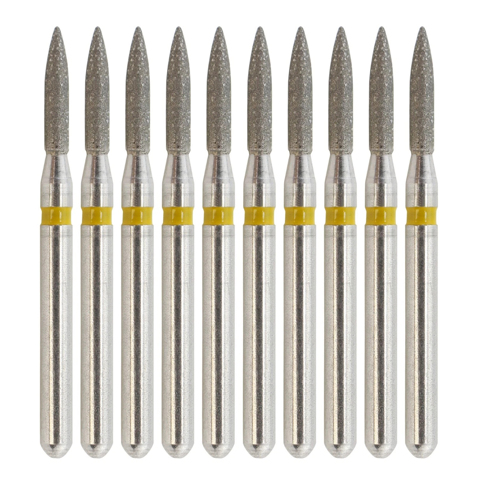 Dental Diamond Burs Flame Bur 863/010F 863/012F 863/016C 861 862 Fine High Speed