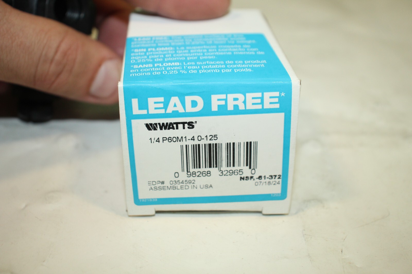 Watts Regulator 1/4 P60M1-4 0-125 0354592