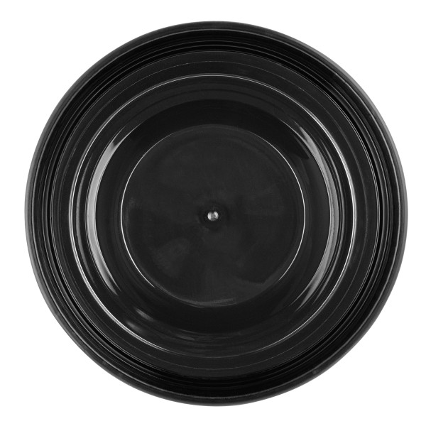 Karat 8 oz Black PP Injection Molded Round Deli Containers with Lids – 240 Sets