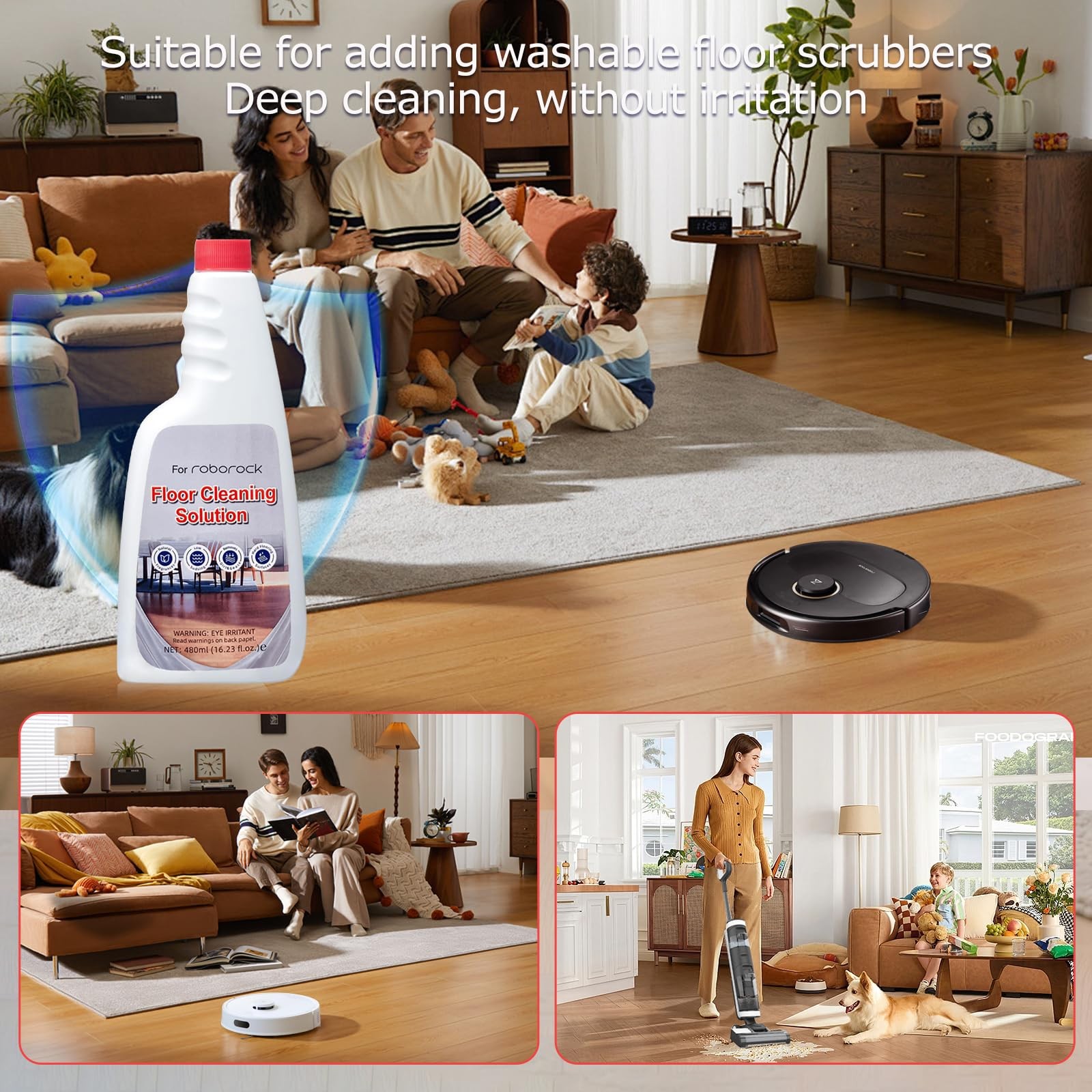 Cleaner Solution for Roborock Cleaning 16.93 Fl Oz (Pack of 2)