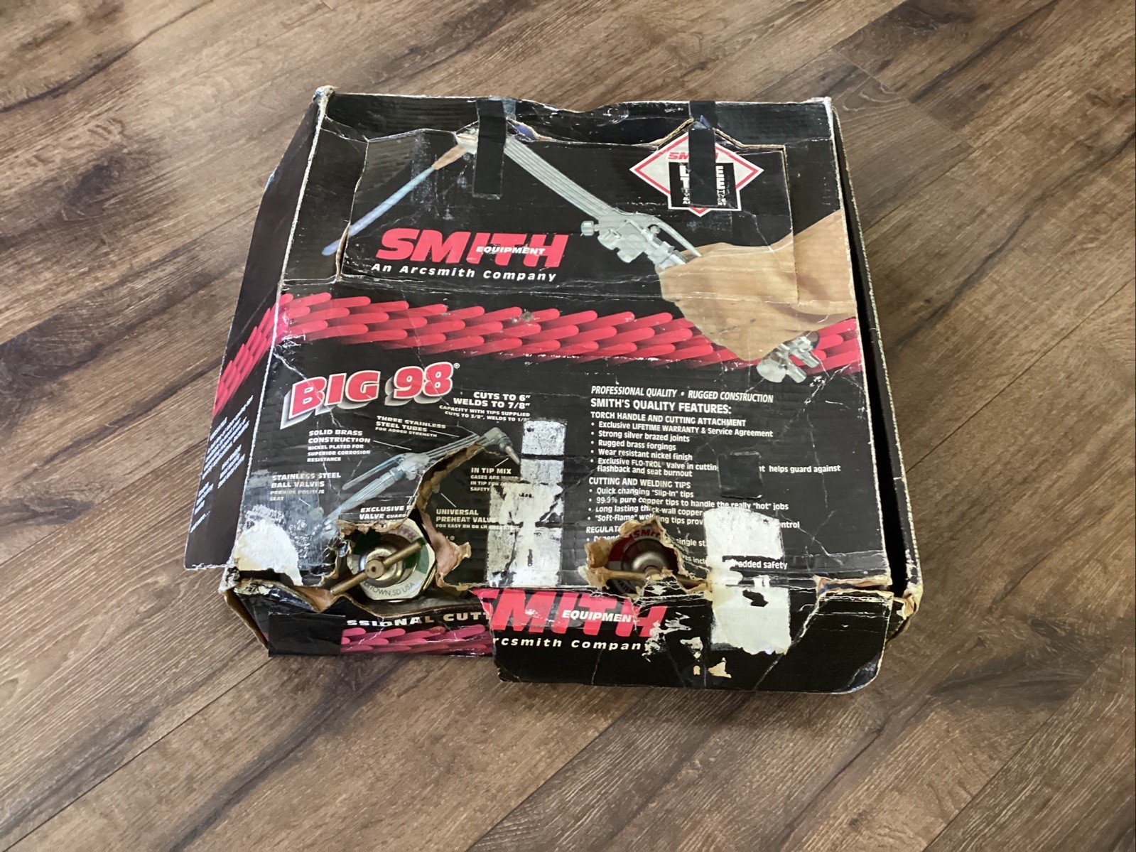 NEW Smith Lifetime BIG 98 Torch Kit (NEW) MC509 MW5A OXYGEN ACETYLENE GAUGES