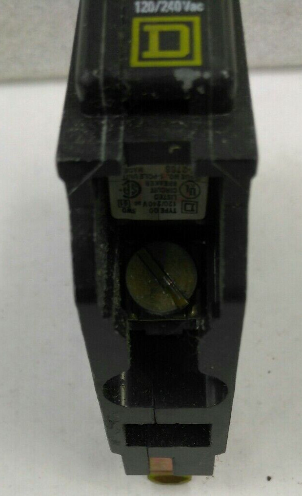 Square D /BREAKER QO120/ 1Pole /20A/ 120-240VA /10KA PLUG-IN NEW STY/USE(49C3UP