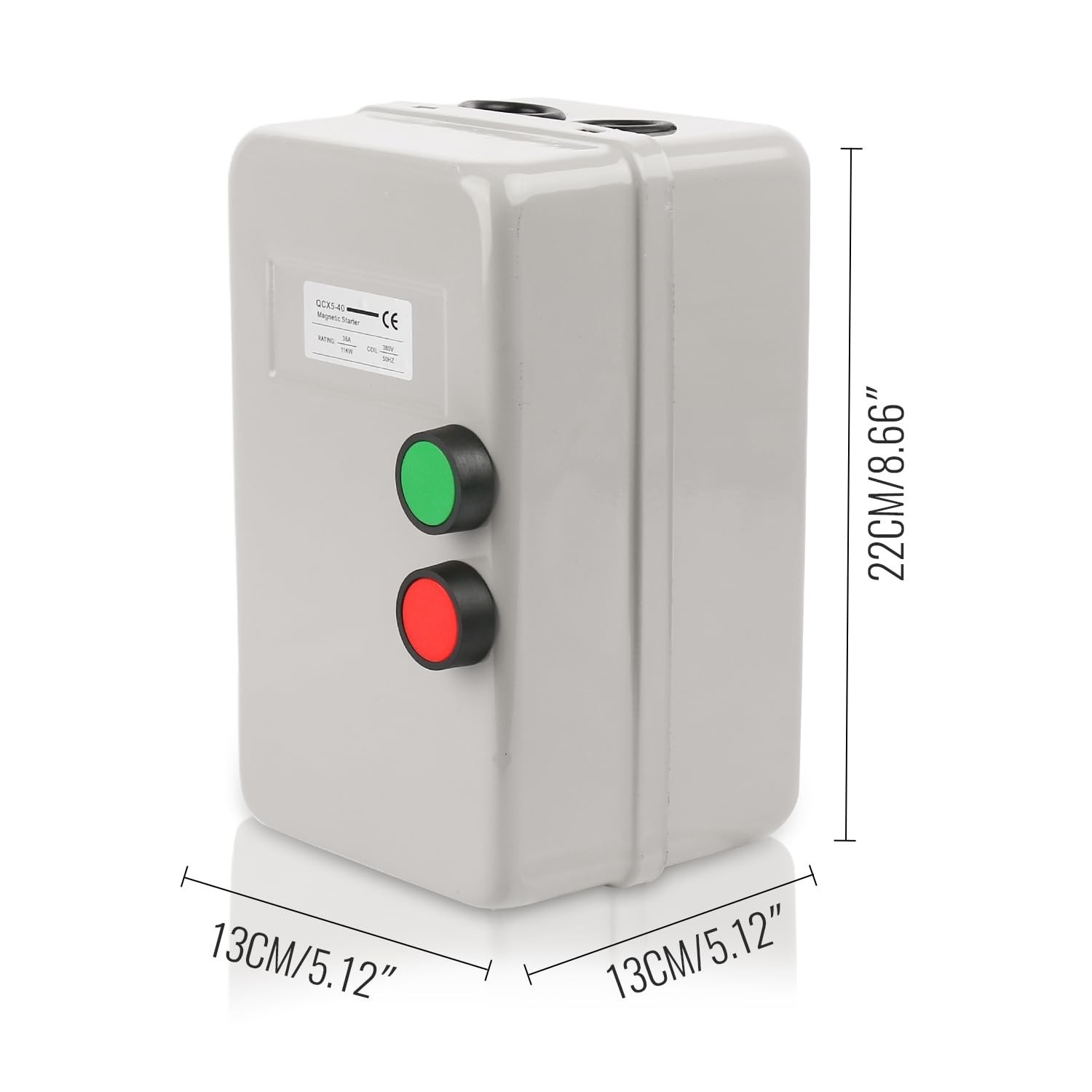 380V 11KW 25-45AMP 15 HP 3 Phase Magnetic Motor Starter Button Switch