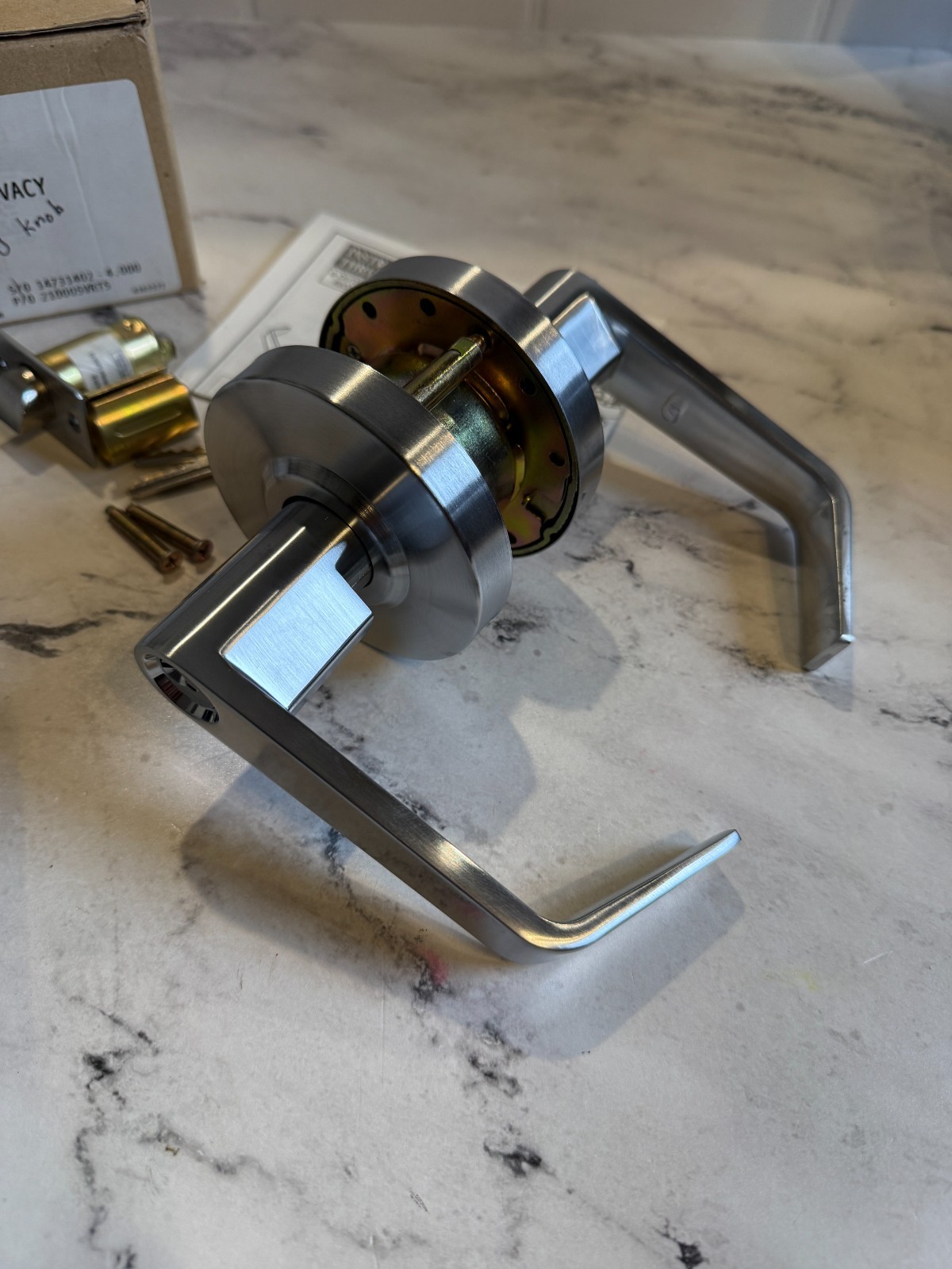 Accentra Assa Abloy 4602LN 626 AU Grade 2 Cylindrical Lever Privacy Lockset