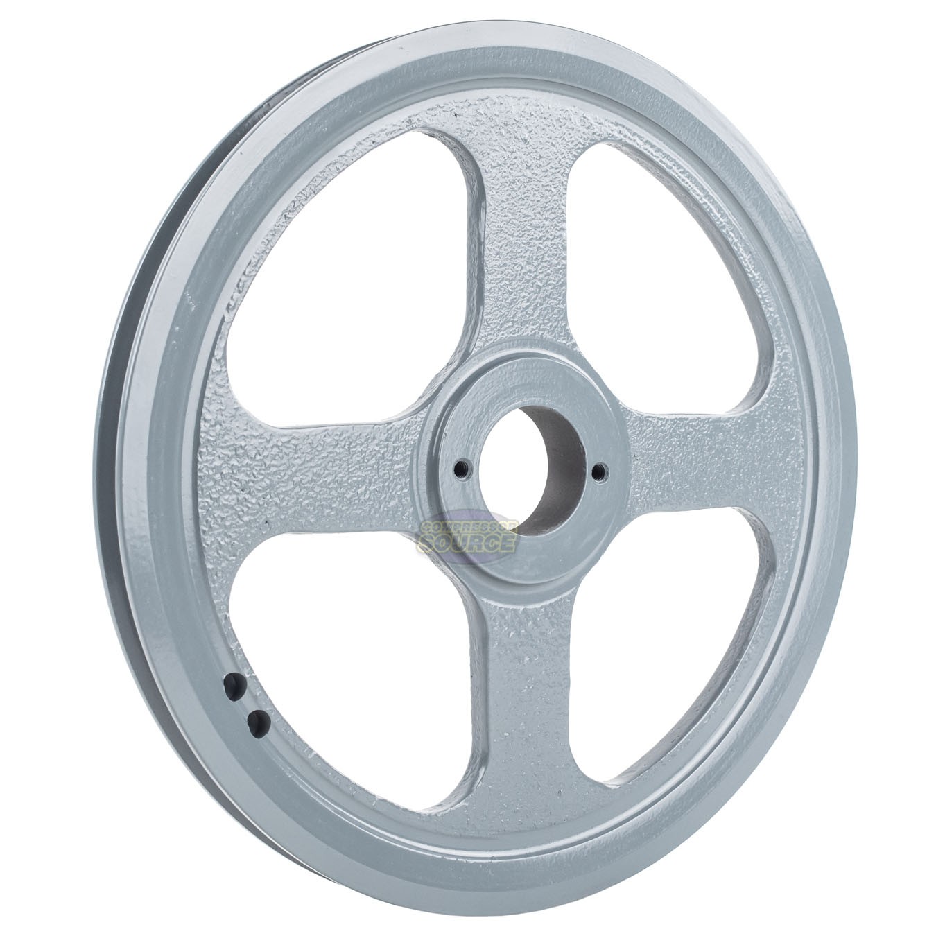 Cast Iron 10.75″ Single Groove Pulley Belt A Section 4L with 1″ Sheave Bushing