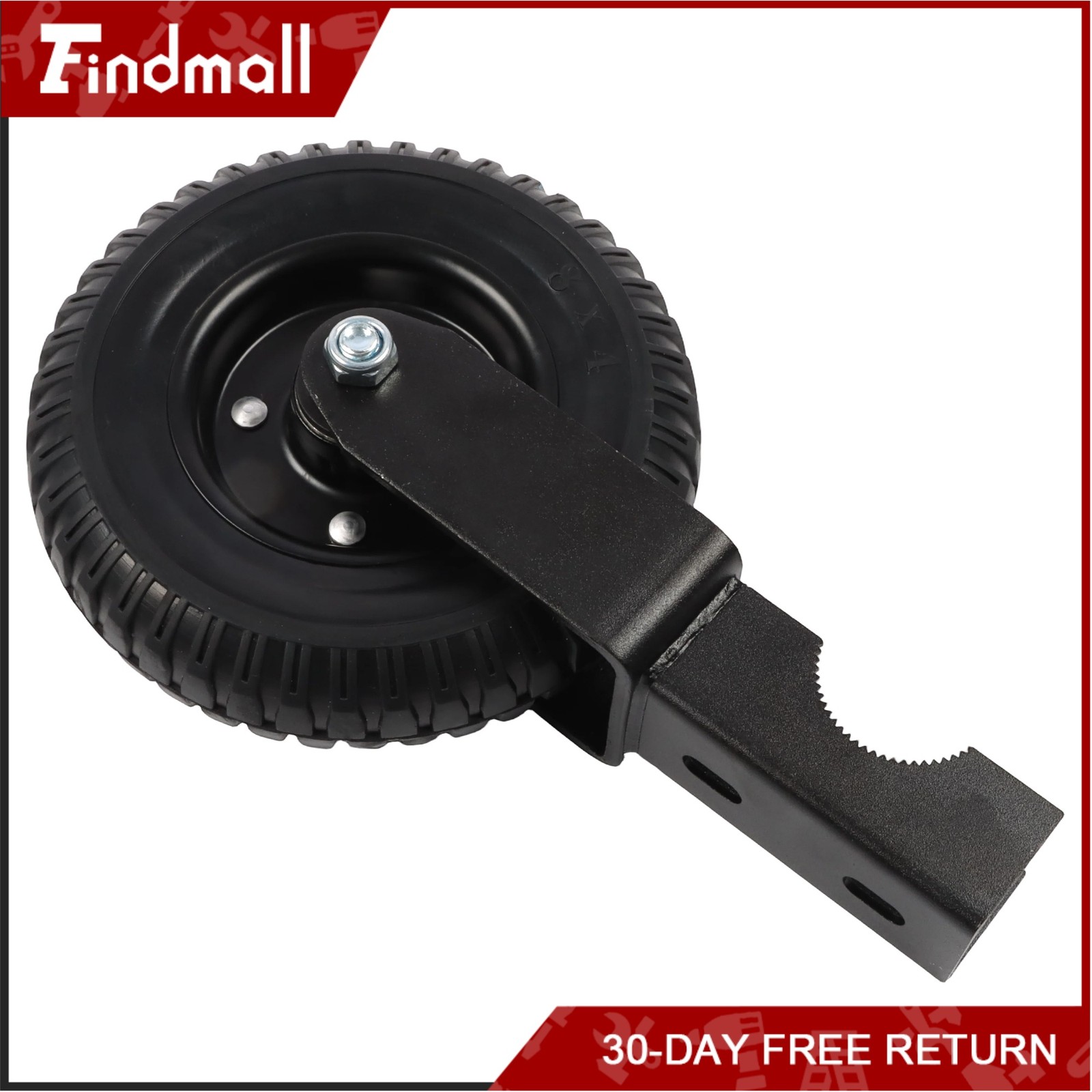 Findmall 2 Pcs Heavy Duty 8″ Gate Wheel For Metal Tube Gate 400Lbs Rubber Wheel