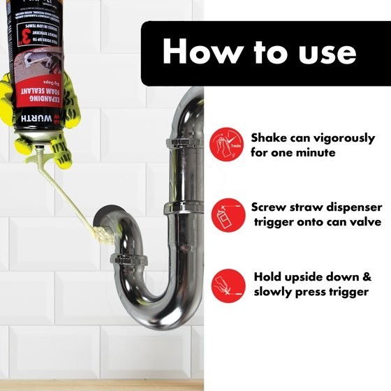 (2 Pack) Big Gaps Expanding Insulating Spray Foam Sealant, up to 3-in, 12oz Can