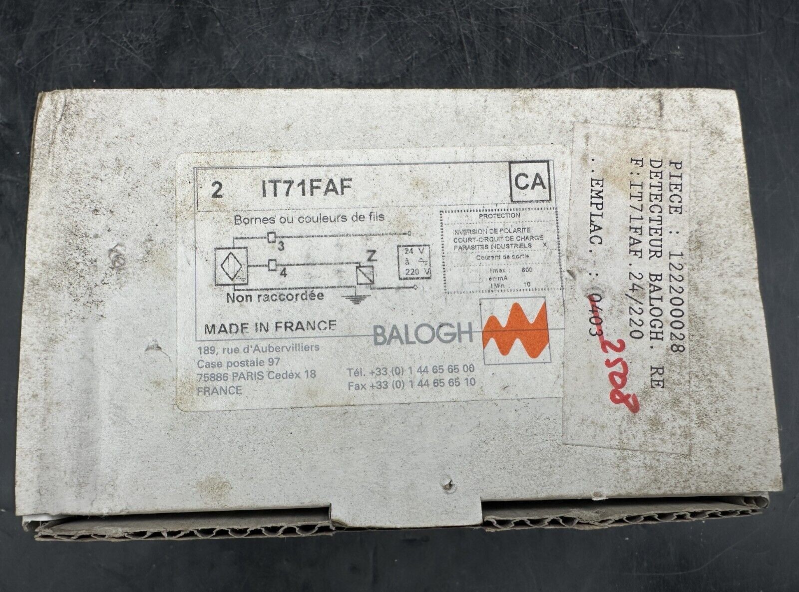 BALOGH IT71FAF DETECTOR x1pc