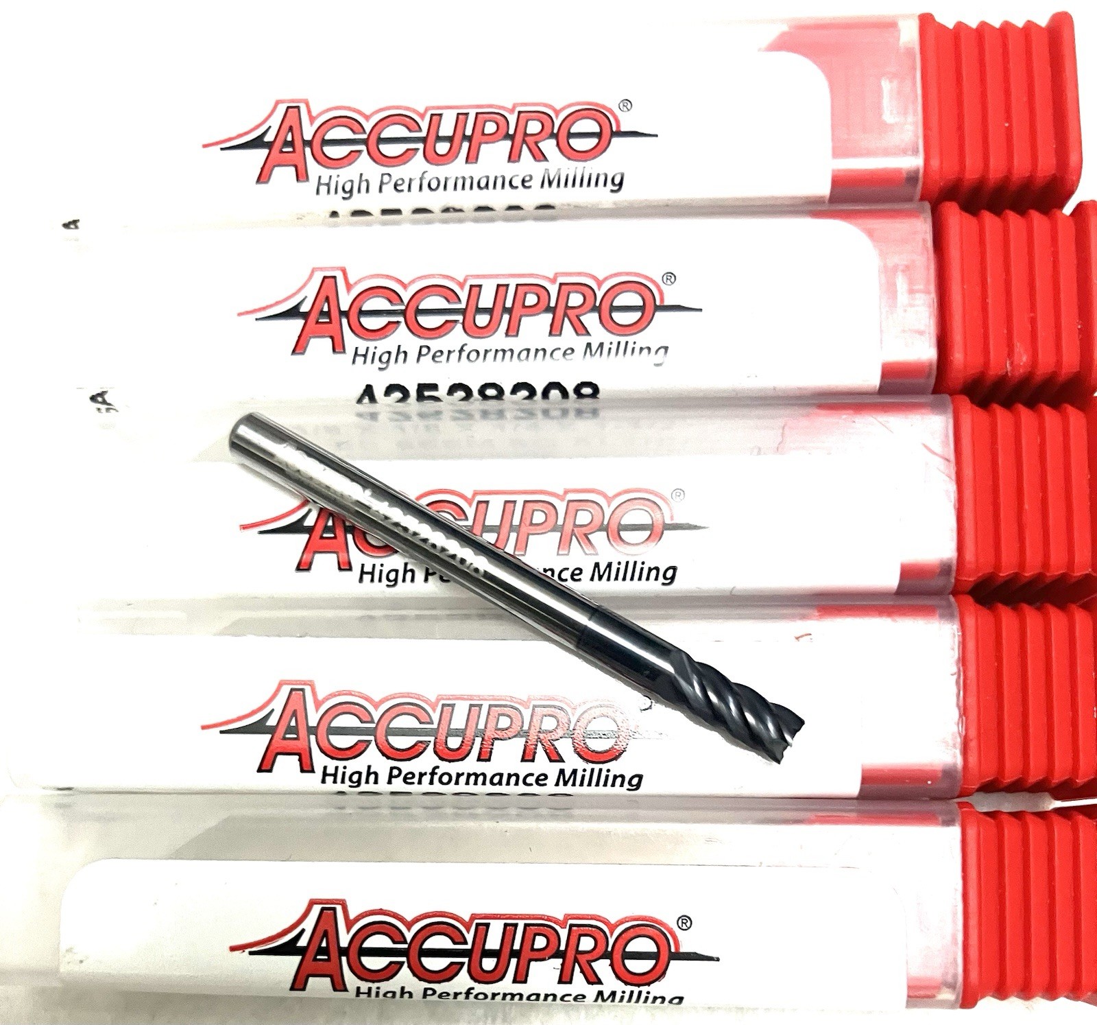 ACCUPRO 1/8″ 5FL Square End Mill Solid Carbide AlTiCrN 42528208 NEW