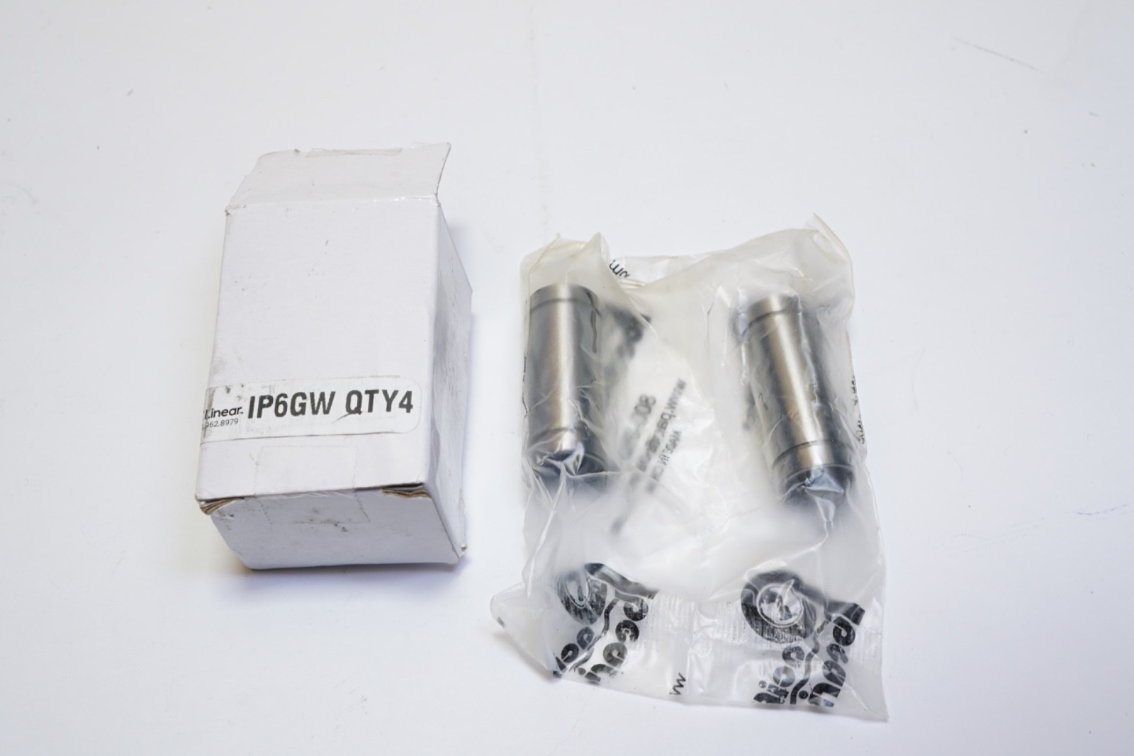 New Lot of 2 PBC Linear Ball Bearing IP06GW 3/8″ ID Closed Double Wide ShipsFREE