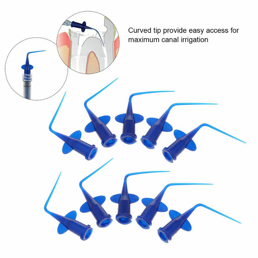 0.25/0.35mm Dental Endo Irrigation Needle syringe Tips Disposable Irrigator Tip