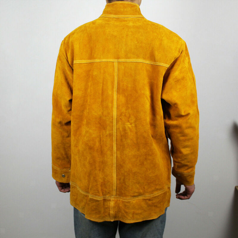 Leather Welding Work Jacket Split Welder Jacket Clothes For Men Women XXXL Size