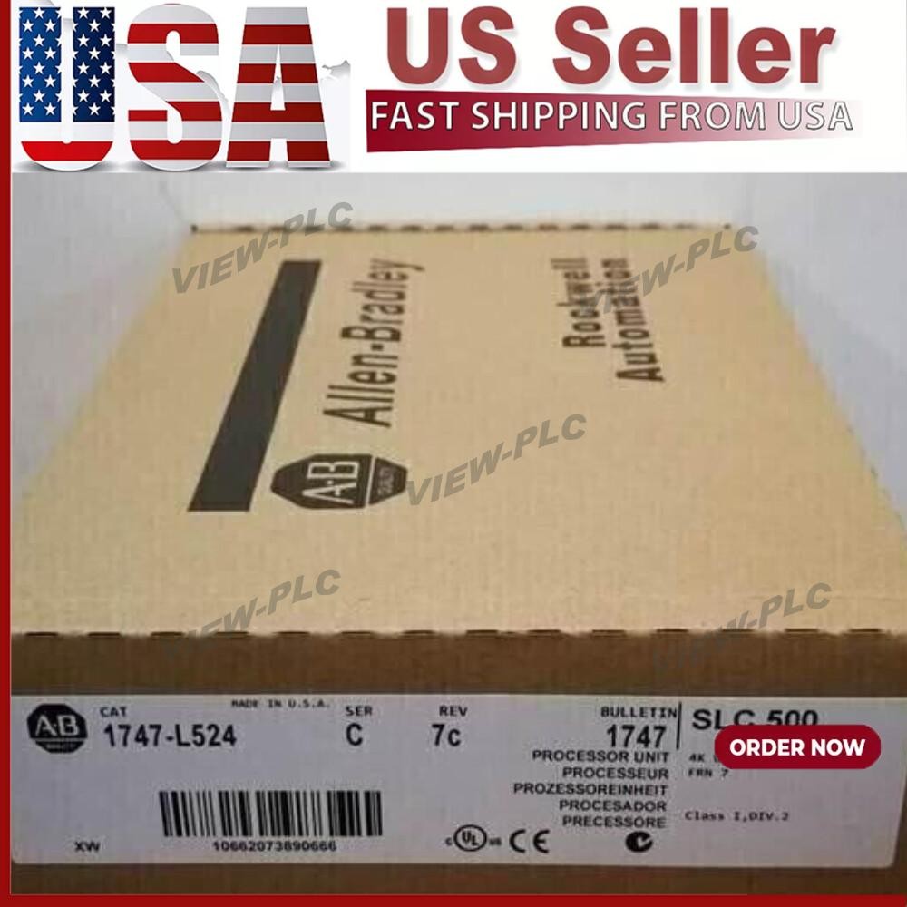 NEW SEALED AB 1747-L524 SLC 500 CPU PROCESSOR UNIT MODULE 1747L524 US Free Tax