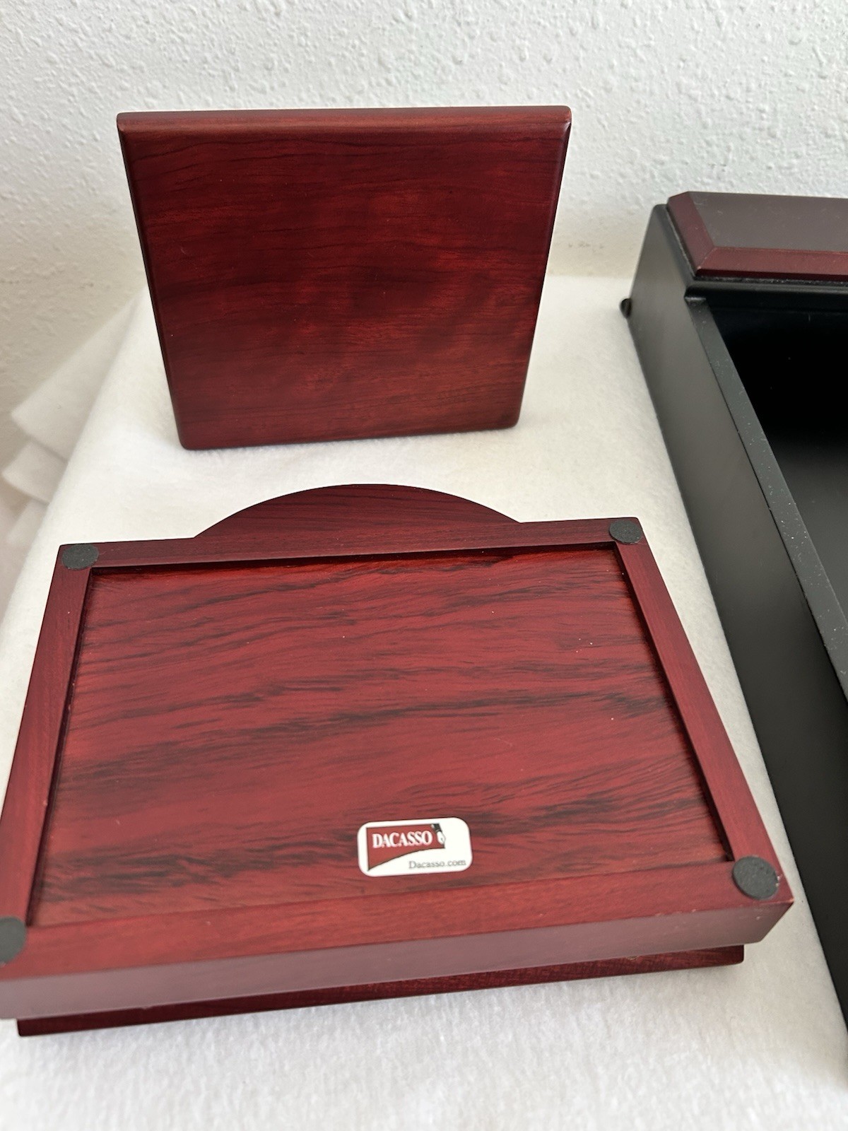 Dacasso Wood & Leather Desk Set 7 Pieces Luxury Professional Office